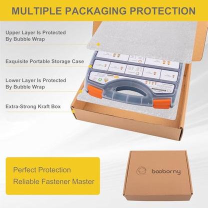 Rivet Nut Kit– Heavy Duty Rivet Nuts, Yellow Zinc Plating for Outdoor, Durable Storage Case (M3 M4 M5 M6 M8 M10 M12-1676PCS) - size: M3 M4 M5 M6 M8 M10 M12-1676PCS