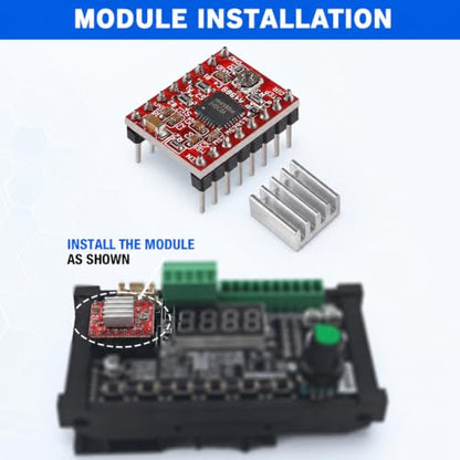 5-Pack A4988 Stepper Motor Driver Module with Heat Sink