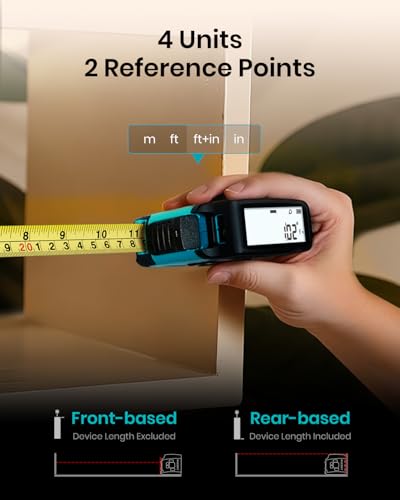 MILESEEY DT20 3-in-1 Digital Laser Tape Measure, 131ft Laser & 16ft Tape
