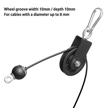 90mm Pulley Wheel for Cable Machines Silent Bearing Home Gym Equipment Pull Down Attachment Weight Lifting Pulley Traction