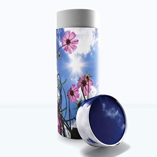 Morning Glories Scattering Tubes for Human Ashes TSA Approved Scattering Urn and Eco-Friendly Biodegradable Urns for Human Ashes & Biodegradable Urn for Burial at Sea - color: Morning Glories, size: Large 12"x5"
