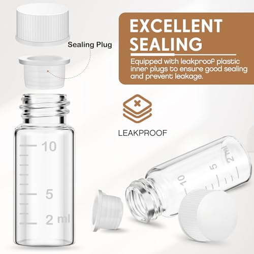 Baderke 4 Pcs Liquid Medicine Travel Container, Clear,10ml - color: Clear, size: 10ml