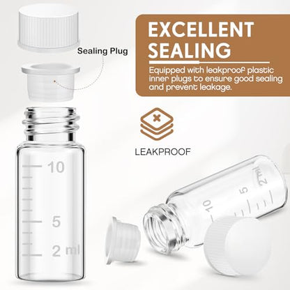 Baderke 4 Pcs Liquid Medicine Travel Container, Clear,10ml - color: Clear, size: 10ml