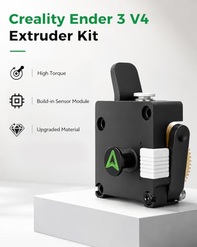 Creality Official Ender 3 V4 Extruder, High Torque Up to 80N, Dual Gear Design for Smooth & Precise Feeding, Compatible with Creality Ender 3 V4 3D Printer - style: Extruder