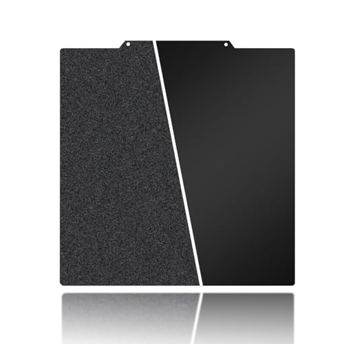 250x250mm Black Build Plate for Qidi Q1 Pro/AnkerMake M5/ Voron 2.4 V2 250, Double Sided Textured PEI+Smooth PEI Flexible Spring Steel Platform Heated Printing Bed for 2.4 3D Printer - size: 250x250mm