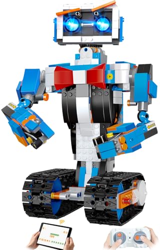 STEM Robot Building Kit for kids 8-12, App & Remote Control Robot Toys