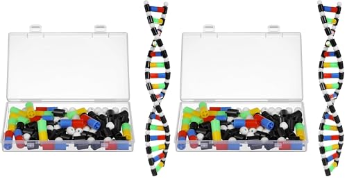 iplusmile DNA Model Kit, Double Helix Structure DNA Models, Biological Science Popularization Teaching Tool for Students, Early Education Toys for DNA Assembling Display (Pack of 2) - size: 40X5.7CM (Pack of 2)