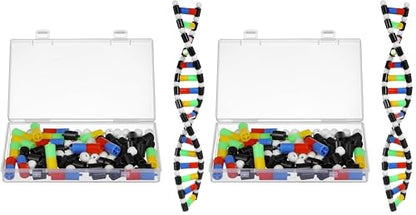 iplusmile DNA Model Kit, Double Helix Structure DNA Models, Biological Science Popularization Teaching Tool for Students, Early Education Toys for DNA Assembling Display (Pack of 2) - size: 40X5.7CM (Pack of 2)