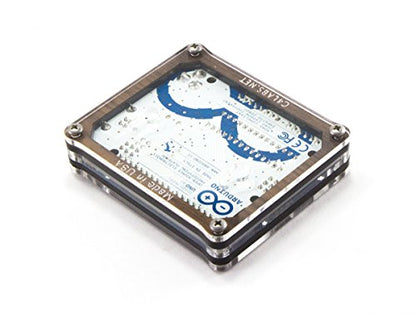 C4Labs Zebra Case Kit for the Arduino Uno R2, R3, R4, R4 WiFi (not Included) - Walnut