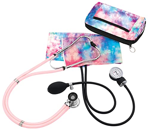 Prestige Medical Aneroid Sphygmomanometer/Sprague-Rappaport Kit, Tie Dye Cotton Candy - color: Tie Dye Cotton Candy