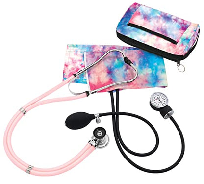 Prestige Medical Aneroid Sphygmomanometer/Sprague-Rappaport Kit, Tie Dye Cotton Candy - color: Tie Dye Cotton Candy