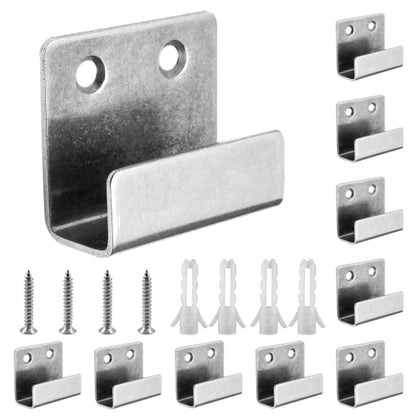 Luomorgo Tile Display Wall Hanger, Medium Size, Silver, 10 Pcs - size: Medium Silver