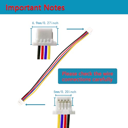 Minidodca I2C Qwiic Cable Kit Stemma QT Wire for SparkFun Development Boards Sensor Board Breakout Breadboard 4 Pin Sh1.0 Connector+2Pcs Alligator Clip Test Leads - size: 4 Pin Sh1.0 Connector