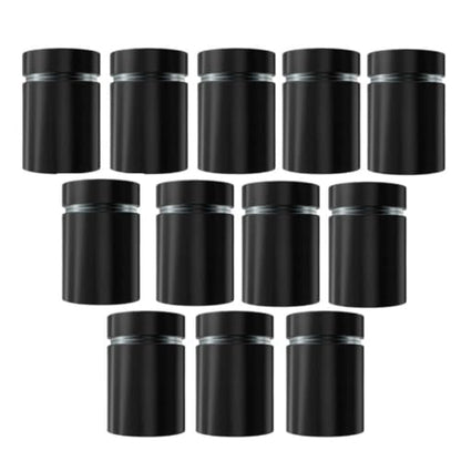 Sign Standoff Screws 3/4" x 1" Stainless Steel Stand Offs Wall Mounts Black - color: Black, size: 3/4x1 in