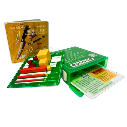 Knife Cuts 101, ARD Culinary 3D Visual Model Set 1-. A Level I Educational Precision Knife Skill Development Practice Reference Measuting Training Tool