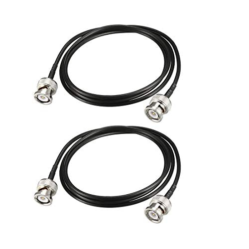 uxcell BNC Male to Male Coaxial Jumper Cable 50 ohm 3 feet RG174 2pcs - size: 36 Inch
