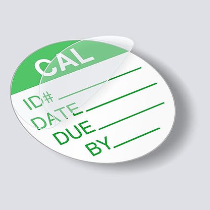 SmartSign Self Laminating Calibration Dot Labels | 0.5" x 0.5" Polyester with Clear Flap, Pack of 175, Made in USA - color: Green on White Self Laminating Labels