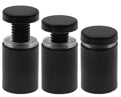 Luomorgo Stainless Steel Standoff Screws, 3/4" x 1.18", Black, 12 Pcs - color: Black, 12 Pcs, size: 3/4" x 1.18" / 19mm x 30mm