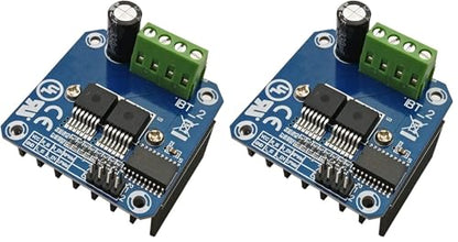 HiLetgo BTS7960 43A High Power Motor Driver Module/Smart Car Driver Module for Arduino Current Limit (Pack of 2) - size: Small (Pack of 2)
