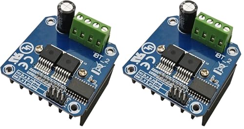 HiLetgo BTS7960 43A High Power Motor Driver Module/Smart Car Driver Module for Arduino Current Limit (Pack of 2) - size: Small (Pack of 2)
