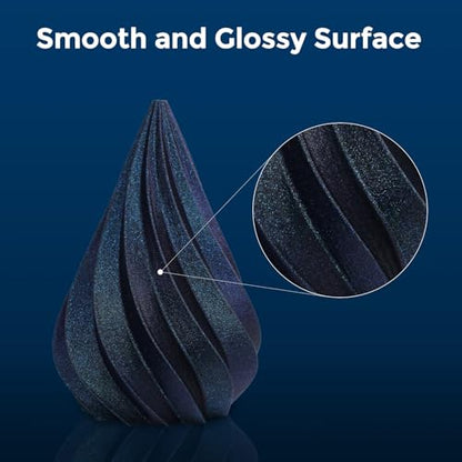 Creator High Speed PLA 3D Printer Filament 1.75mm+/- 0.02mm, Burnt Titanium Filament PLA for 500mm/s Fast Printing, Chameleon 3D Printing Filament 1kg Spool (Burnt Titanium) - color: Hs Pla Burnt Titanium