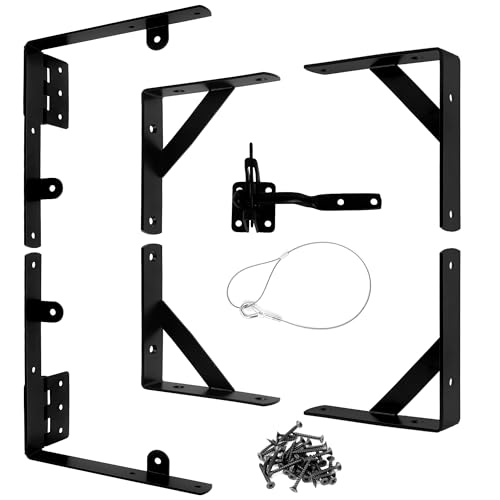 Anti Sag Gate Kit Heavy Duty Gate Hardware Kit for Wooden Gate Fence - size: 1 set