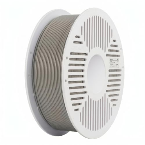 Creality Hyper PLA Reusable-Spool Filament, Gray, 1-Pack, 1KG - color: Grey, size: With Spool