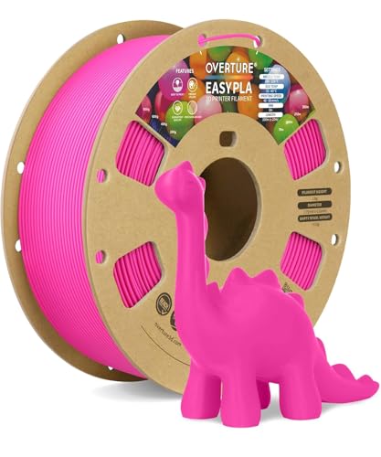 OVERTURE Easy PLA 1.75mm, Easy to Print Filament, 1kg Magenta - color: Easy Magenta