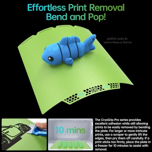 BIQU CryoGrip Pro Glacier Green Compatible with Snapmaker U1 3D Printer 276x304.5mm Panda Build Plate Double Sided Upgrade Plate Removable Surface Platform - color: Glacier-Green, size: Snapmaker-U1