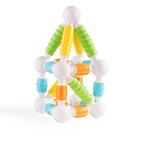 Guidecraft Grippies Builders - 30 Piece Set: Soft Grip Magnetic Building Set, Educational STEM Construction Toy for Toddlers - style: Builders - 30 pc. set