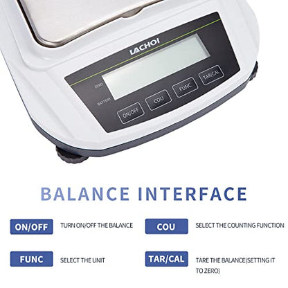 Lab Scale 600gx0.01g Precision Scale 0.01g Accuracy (No Test Weight) - size: 600g*0.01g