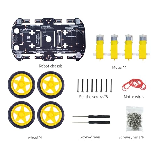 4WD Robot Chassis Kit for Arduino Raspberry Pi DIY - style: PCB Chassis