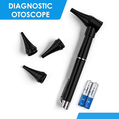 Primacare DS-9199 Nurse Essentials Starter Kit – Adult Aneroid Sphygmomanometer, Classic Stethoscope & Mini Diagnostic Otoscope with Travel Case