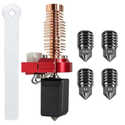 NEW High Thermal Conductivity Hotend for Flashforge Adventurer 5M/ 5M Pro Extruder Kit（with 0.25MM/0.4MM/0.6MM/0.8MM Hardened Steel Nozzle）Ceramic Print Head for FF AD5M Accessories