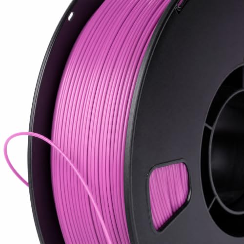 Matte PLA + 3D Printer Filament,PLA + Filament 1.75mm, Neatly Wound 3D Printing Filament 1.75mm, Dimensional Accuracy +/- 0.02 mm, Fit Most FDM 3D Printers, 1kg Spool (2.2lbs) (Purplish red) - color: Purplish Red