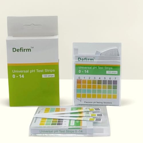 pH Test Strips Paper Universal, pH 1-14, Acid Alkaline Litmus Test Strips Paper, Home Usage Water Swimming Pool Cosmetic Scientific School Lab Student Study pH Test