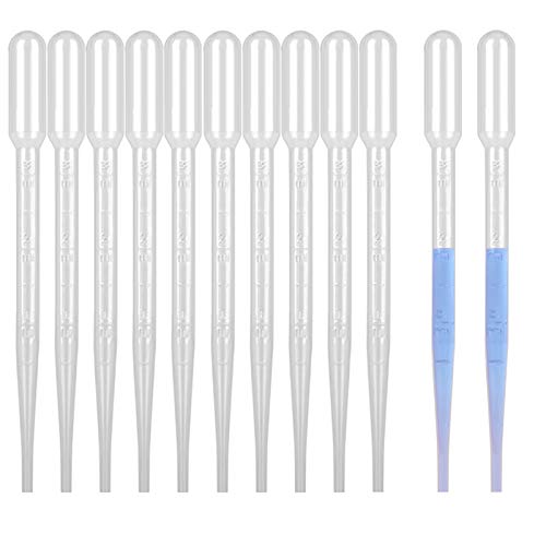moveland 3ML Plastic Pipettes Disposable for Makeup Tool, Class, Crafting