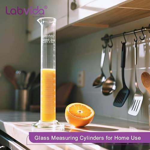 4PCS 100ml Graduated Cylinders, 3.3 Borosilicate Glass, LVE005 - color: 4pcs 100ml cylinder
