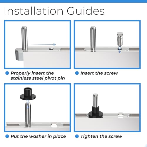 PalpitateC Shower Door Pivot Block with 3/4" Pin - size: #SDPB34