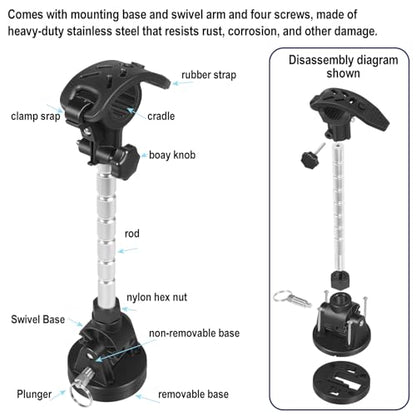 MKA-60 Stabilizer Kit 1862060 Bracket Supports For Minn Kota Trolling Motor