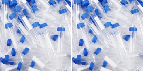Konohan 400 Pack 15 Ml Centrifuge Tubes Sterile Plastic Test Tubes - size: 15 ml (Pack of 2)