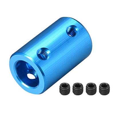 uxcell 10mm to 10mm Bore Rigid Coupling Set Screw L25XD16 Aluminum Alloy,Shaft Coupler Connector,Motor Accessories,Blue - size: 10mm to 10mm