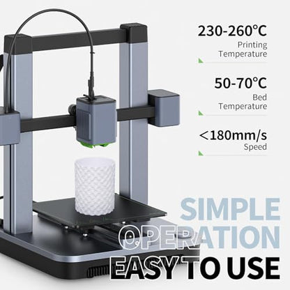 EONO White PETG Filament 1.75mm 5KG Bulk, Professional 3D Printer Filament - color: White Petg 5kg