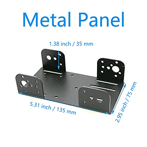 Professional 60mm Mecanum Wheel Car Chassis MC100 for Arduino / Raspberry pi / Micobit, Remote Control 4WD Metal Smart Robot Car Chassis Kit Omnidirectional Wheel with DC TT Motor DIY AI RoS STEAM - color: Blue