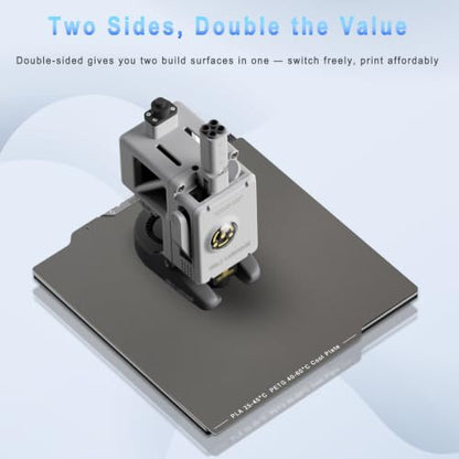 184mm Cool Build Plate for Bambu Lab A1 Mini Double-Sided Smooth High-Viscosity Spring Steel Sheet Magnetic Flexible Print Bed Surface - color: Cool Plate Grey, size: 184mm A1 mini