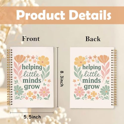 Teacher Gifts Hardcover Spiral Notebook Journal for Women,A5 - color: Helping Little Minds Grow