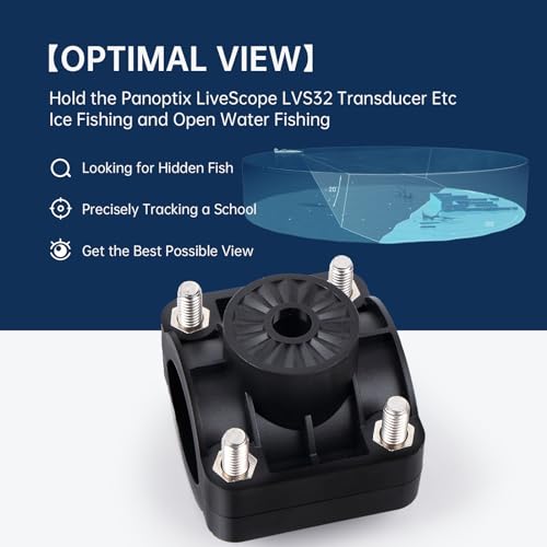 0 Degree Pole Mount for Garmin Panoptix LiveScope LVS32 Transducer