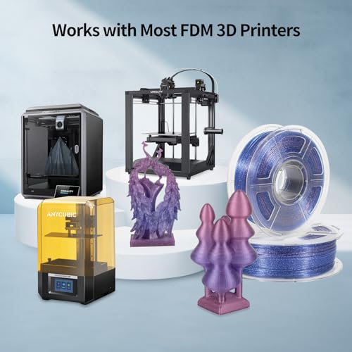 3D Printer Filament Pla HS Glitter Clear Blue+Purple for Bambu Lab AMS,AMS Lite - color: Hs Pla Glitter Clear Blue+purple