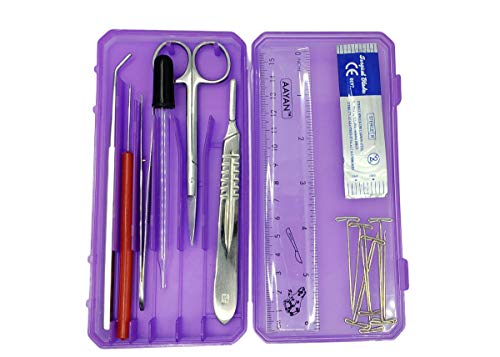 24-Piece Biology Dissection Kit with Stainless Steel Lab Tools & Case