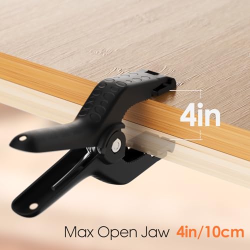 Spring Clamps Heavy Duty, 9in Plastic Backdrop Clips, 6 Pack Black - color: Black, size: 9in